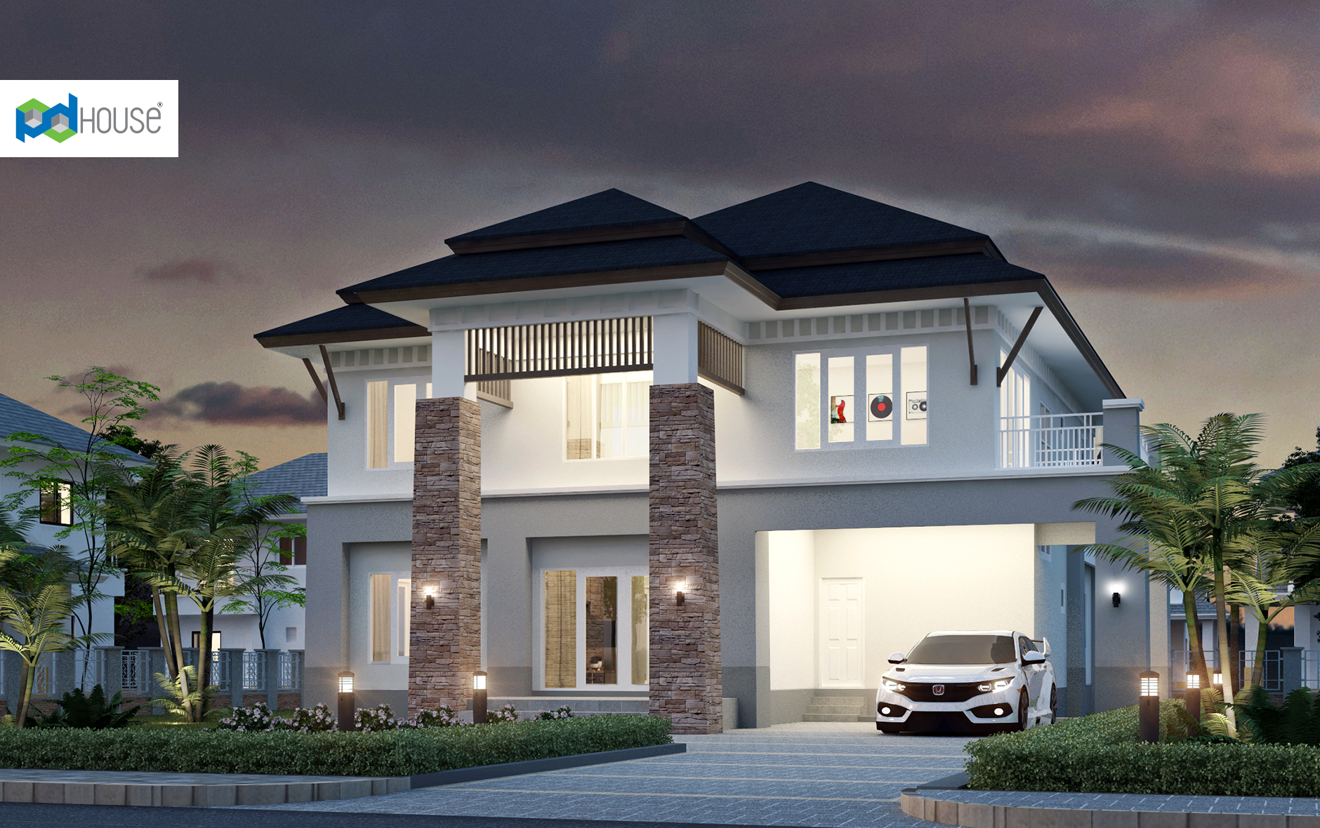 House Plans Idea 18x22 with 4 Bedrooms