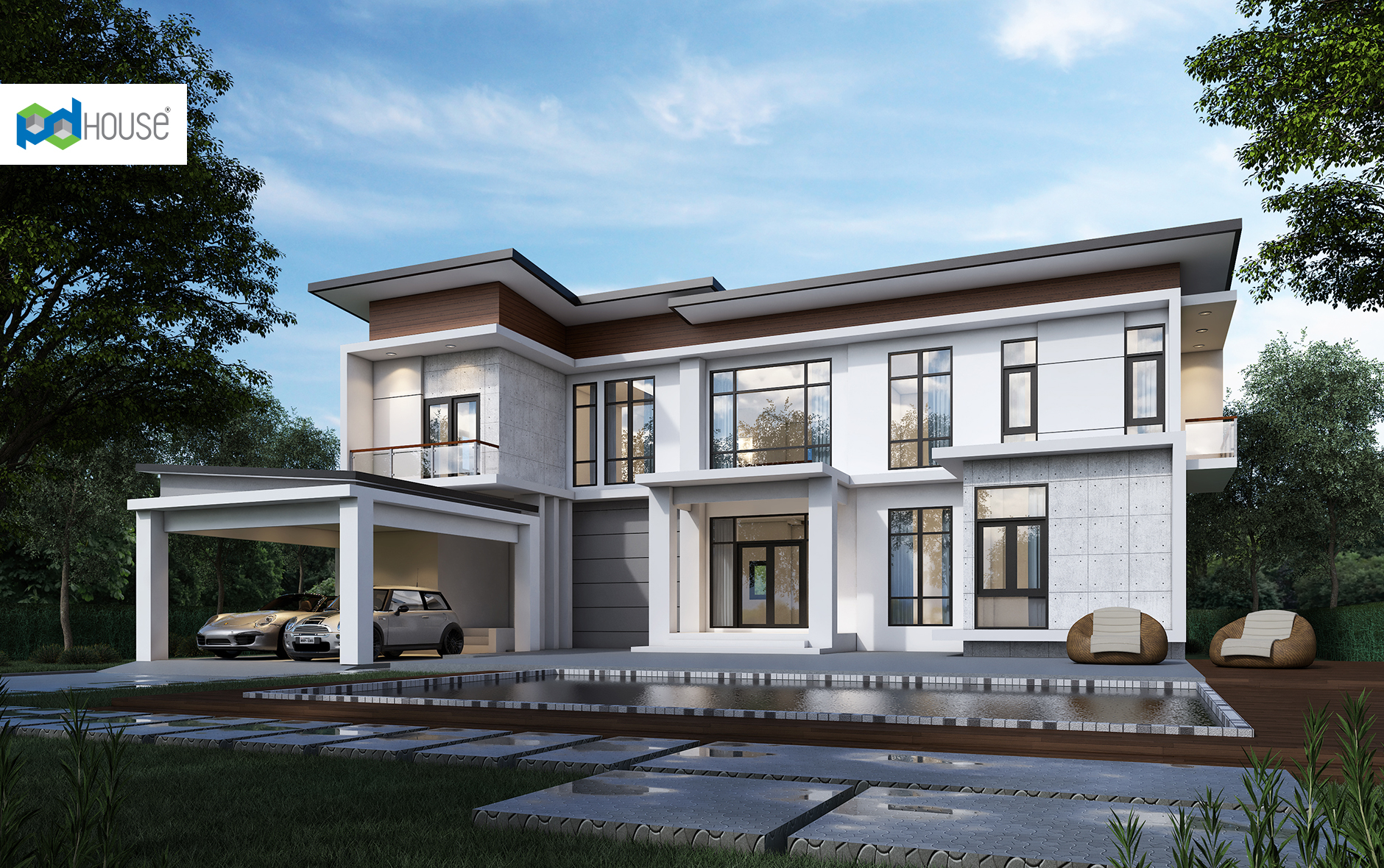 New House Design Plot 20x23 with 5 Bedrooms