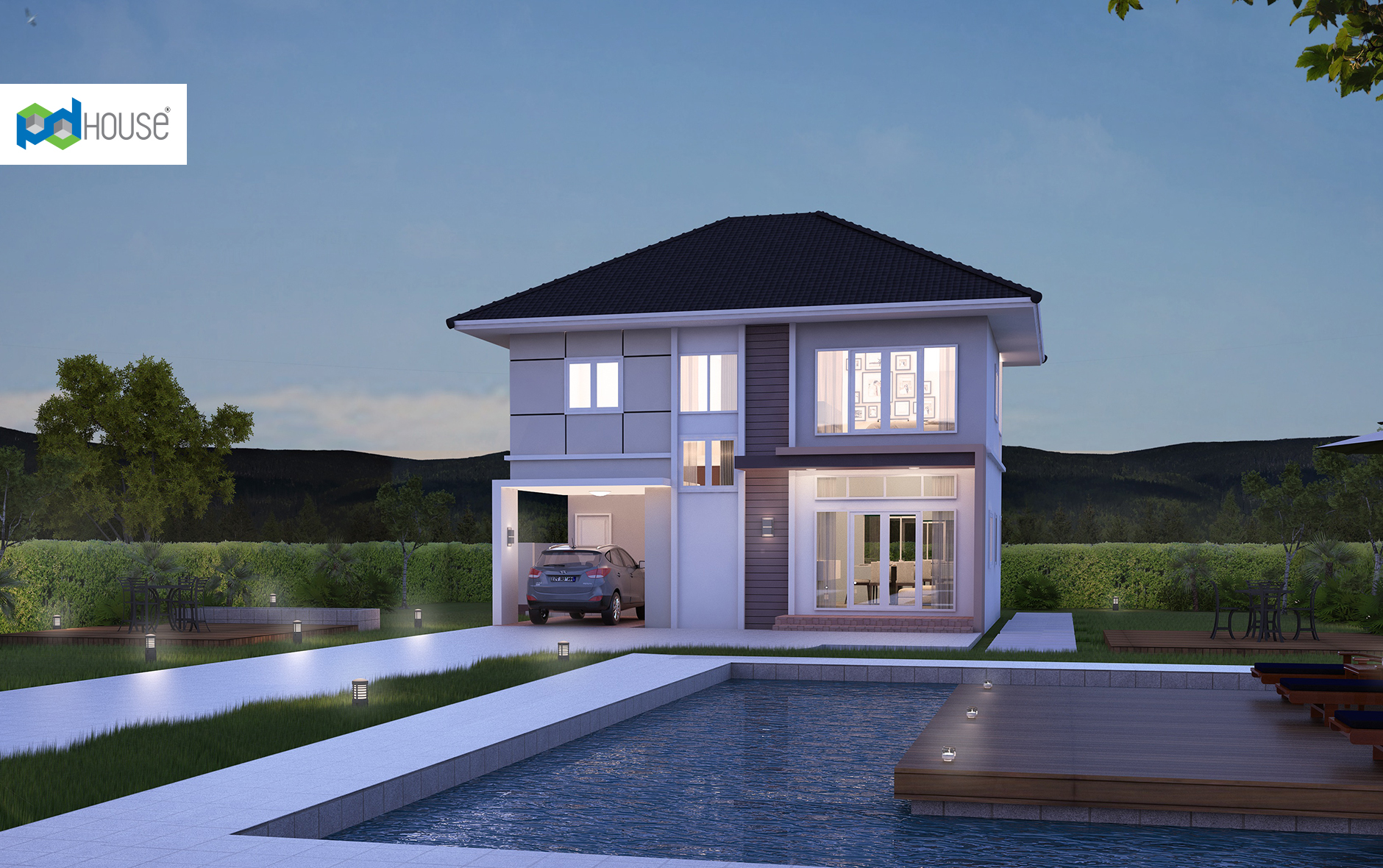 Small House Design Plot 11 x 9.5 with 3 Bedrooms