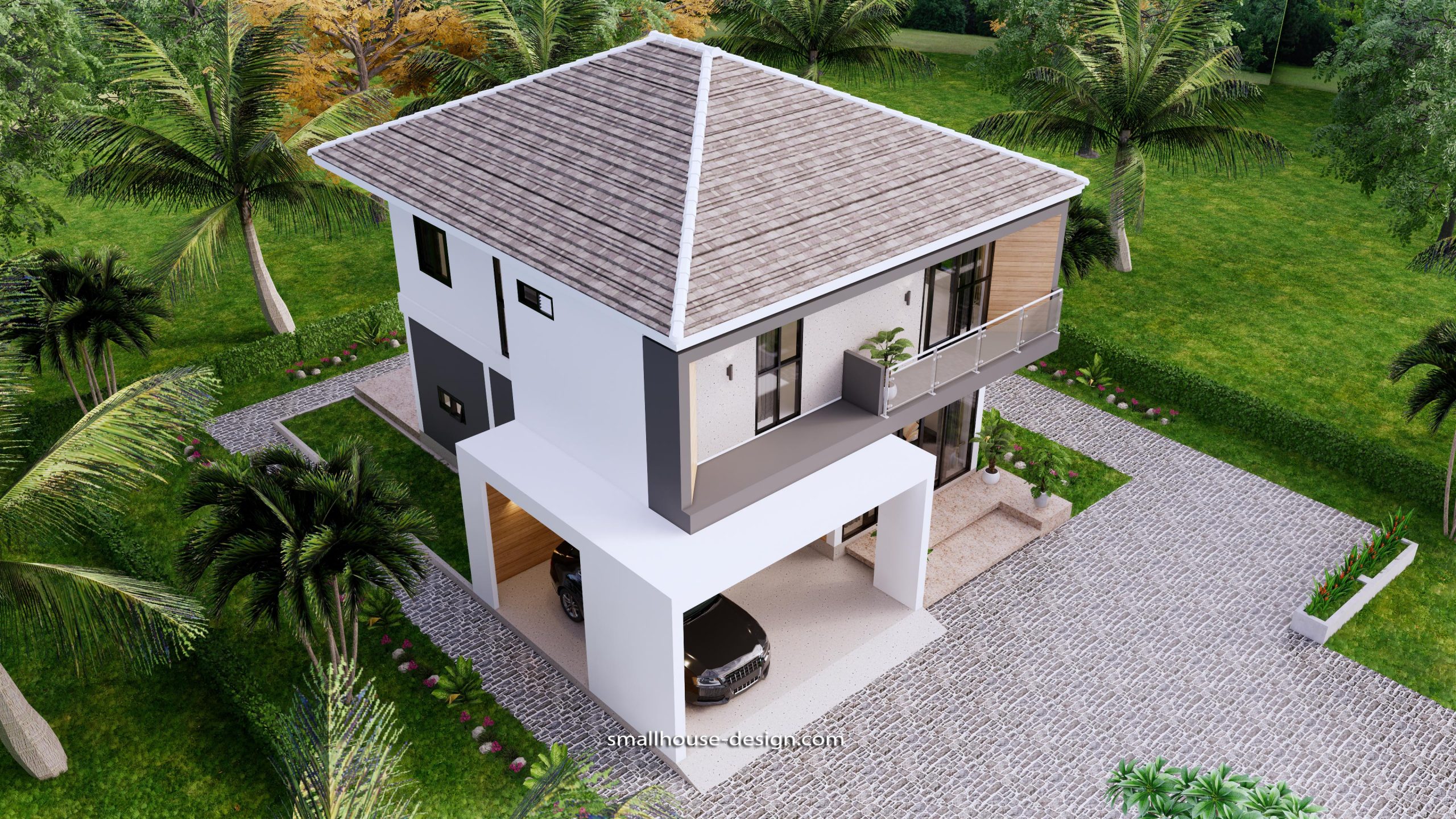 Small House Plans 9.5x11 Meter 3 Bedrooms PDF Plan - Small House Design ...