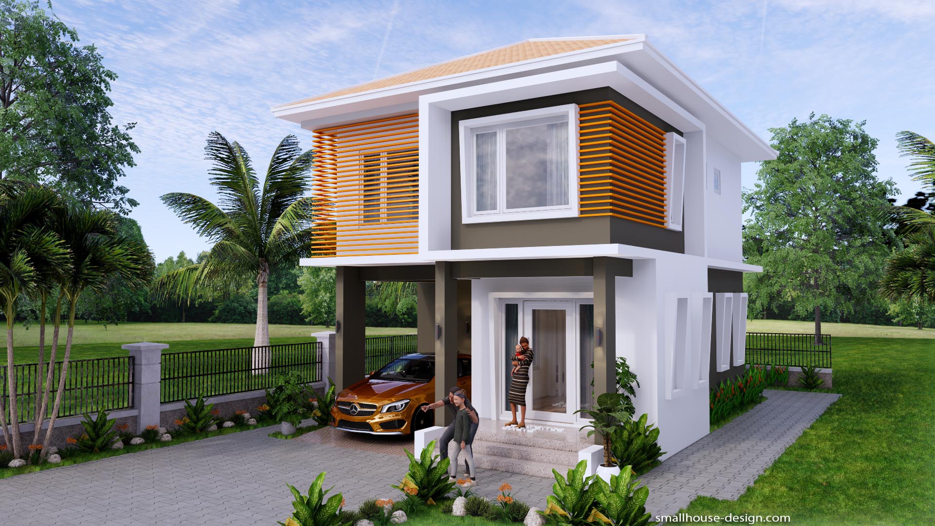 Small House Design 6x9 Meter 20x30 Feet 3 Beds - Small House Design Plan