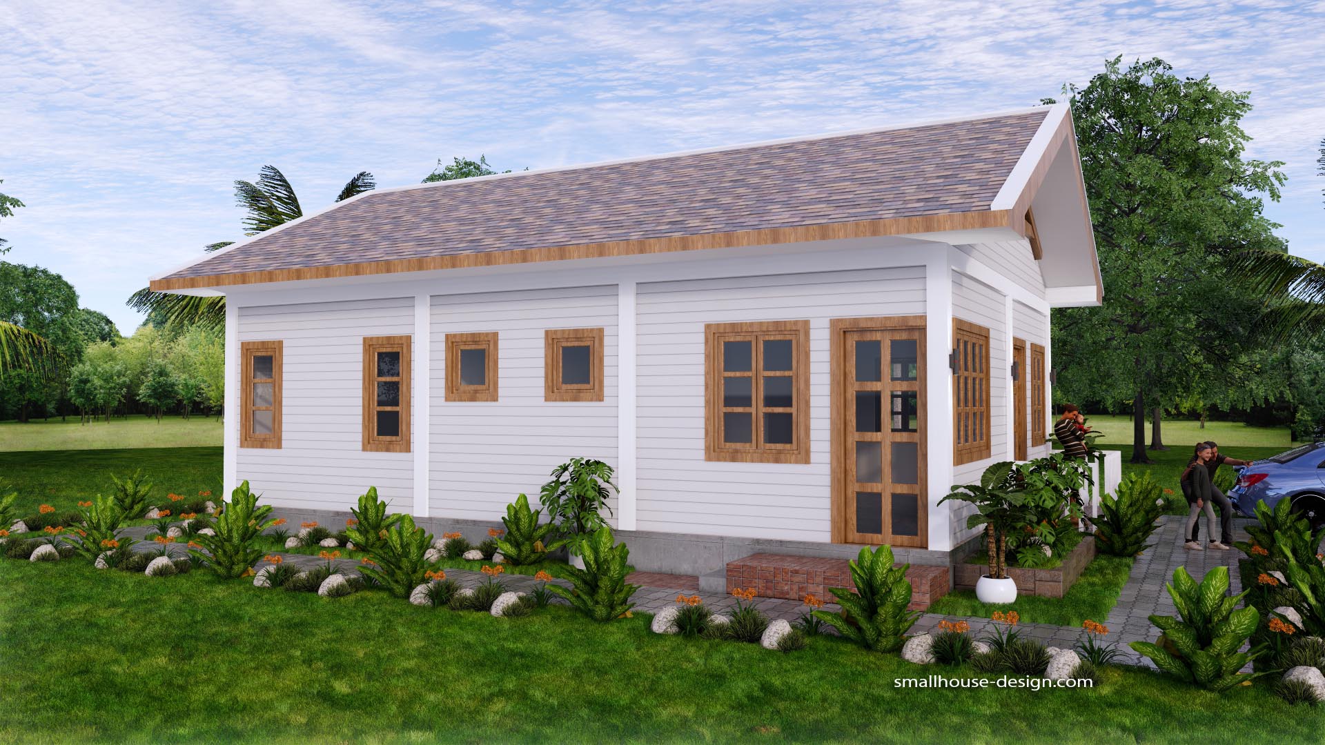 Small House Design 7x10 Meter 3 Beds PDF Plan - Small House Design Plan