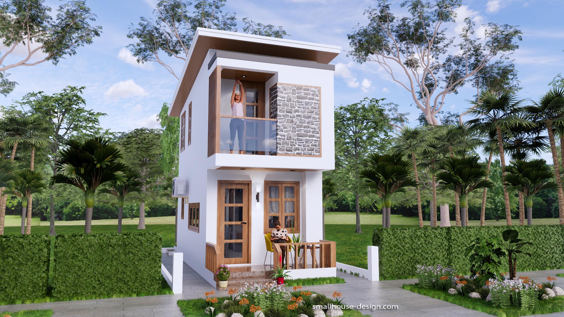 2 Bedroom 1 Storey House Plans