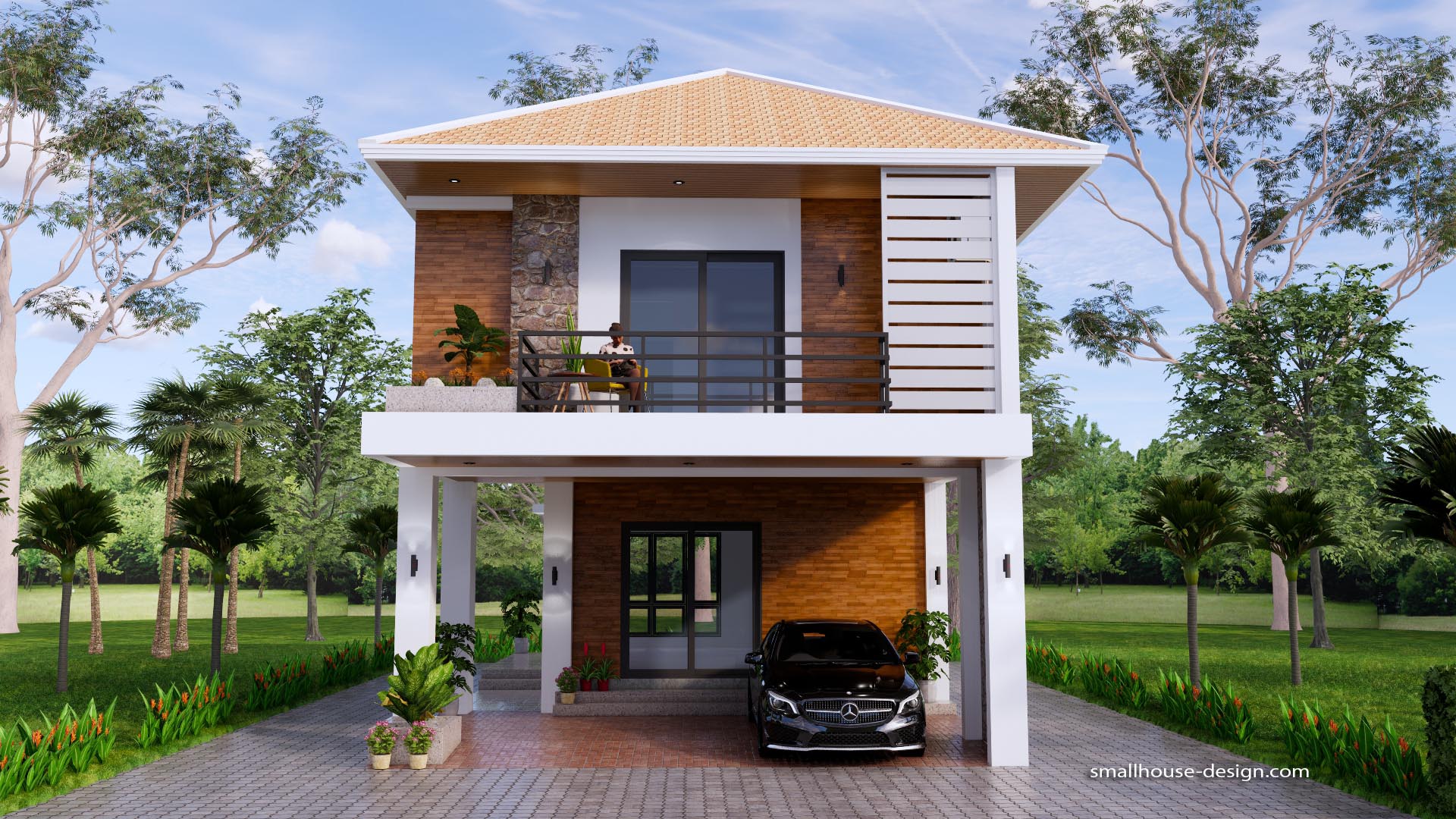 22 5x33 Small House Plan 6 9x10 Meter 2 Bedroom Hip Roof Small House 22 5x33 Small House Plan 6 9x10 Meter 2 Bedroom Hip Roof Small House
